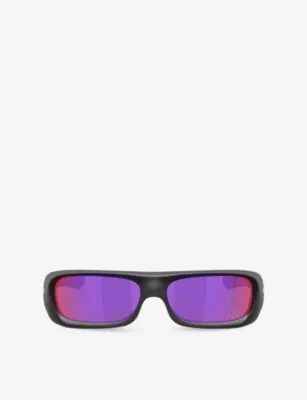 OAKLEY OO9520 Rectangle-Frame Polycarbonate Sunglasses