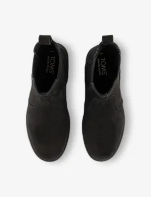 TOMS Griffin Leather Chelsea Boots - EUR 45 / 11 UK MEN in BLACK, additional product view 2