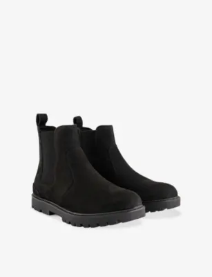 TOMS Griffin Leather Chelsea Boots - EUR 45 / 11 UK MEN in BLACK, additional product view 3