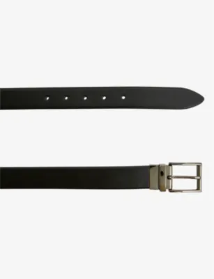REISS Ricky reversible leather buckle belt - 30 detail 3