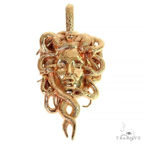 RINA - For Him DISCORD MAX 14K Gold Medusa Pendant 68163 in Rose Gold – Pendant