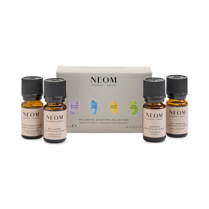 NEOM Wellbeing Essential Oil Blends Collection 4 x 10ml