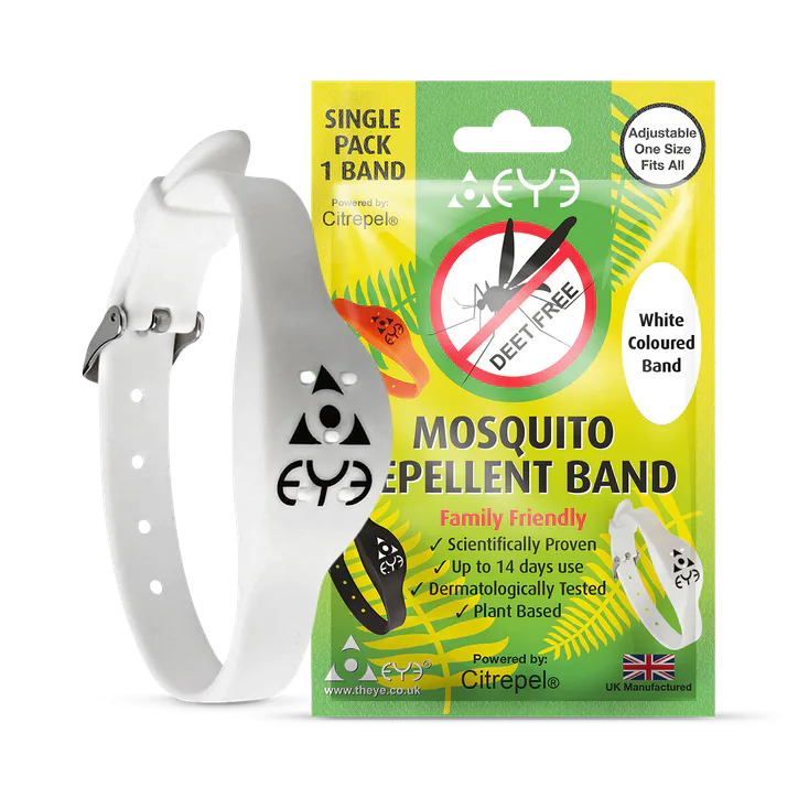 THEYE Mosquito & Insect Repellent Wrist Band - Adjustable one size fits all - Black