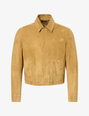 TOM FORD Collared Brushed Suede Jacket