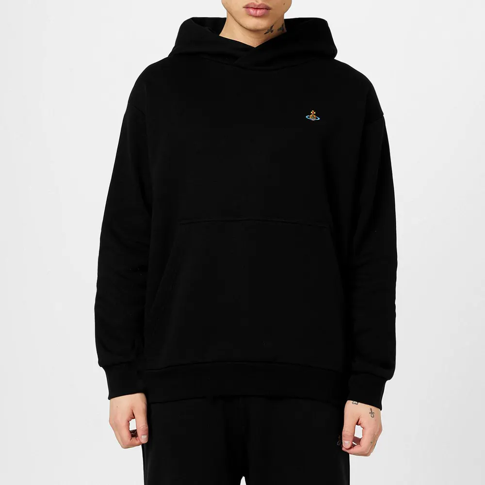 Vivienne Westwood Men's Cotton Embroidered Orb Hoodie detail 3