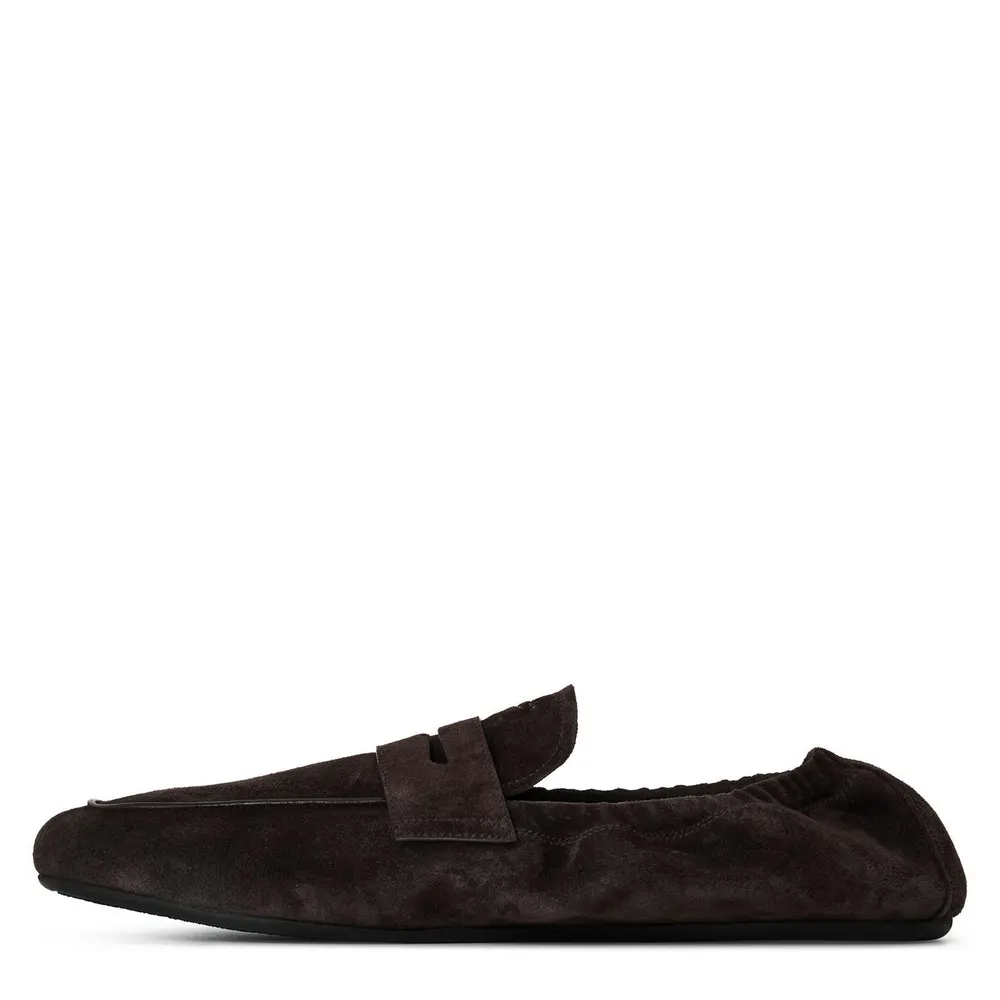 Prada Men's Shuffle Loafer in Moro Brown, additional product view 2