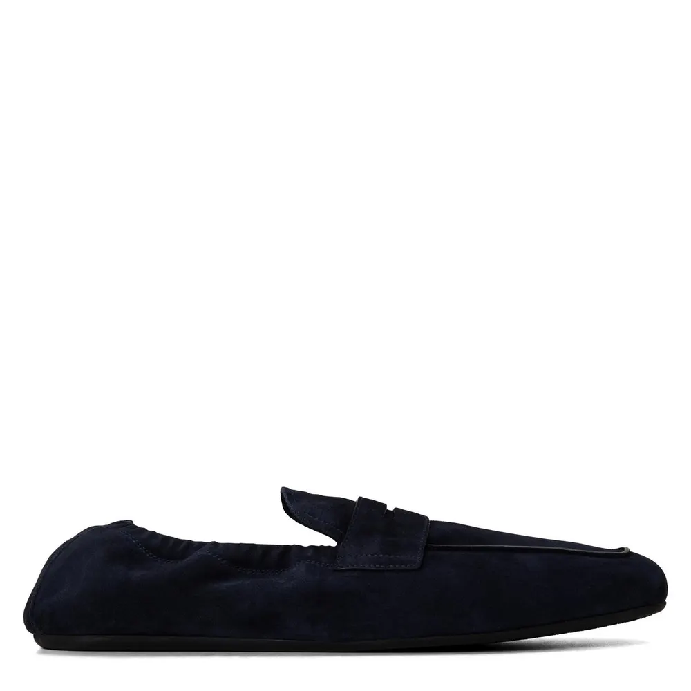 Prada Men's Shuffle Loafer in Navy Blue – Footwear