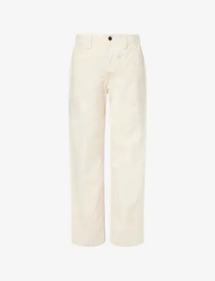 DRAKES Fatigue Straight-Leg Cotton-Twill Trousers