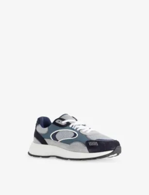 ARNE Circuit Suede, Leather And Mesh Trainers - EUR 43 / 9 UK MEN in BLUE OTHER, additional product view 3