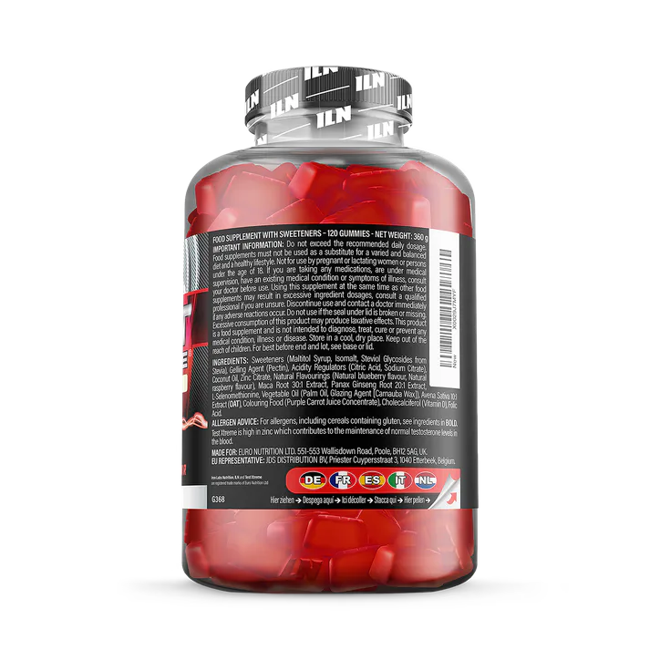 Iron Labs Nutrition Test Xtreme Gummies - Testosterone Supplements for Men - 120 Vegan Gummies (Berry Flavour) detail 3