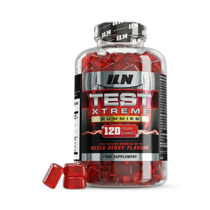 Iron Labs Nutrition Test Xtreme Gummies - Testosterone Supplements for Men - 120 Vegan Gummies (Berry Flavour)