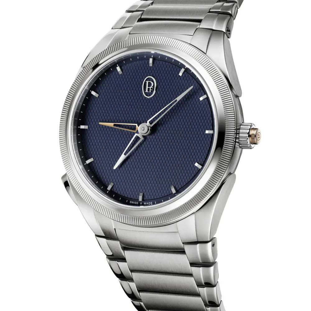 Parmigiani Fleurier TONDA PF GMT Rattrapante Steel Platinum Milano Blue 40mm Mens Watch in Blue, additional product view 2