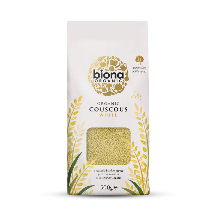 Biona Organic Cous Cous 500g – Food & Drink > Food Cupboard > Rice, Pasta, Pulses & Grains