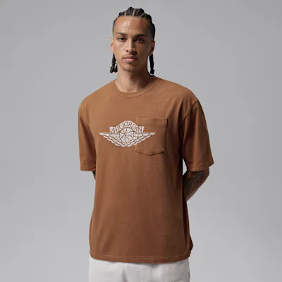 Jordan Flight Essentials Men's Pocket T-Shirt - Light British Tan/Shadow Brown
