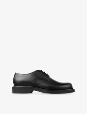 JIMMY CHOO Rowan Derby Leather Loafers - EUR 43.5 / 9.5 UK MEN in BLACK – Mens | Smart shoes | Derby shoes