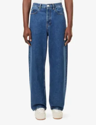 FRAME Baggy Wide-Leg Denim Jeans detail 3