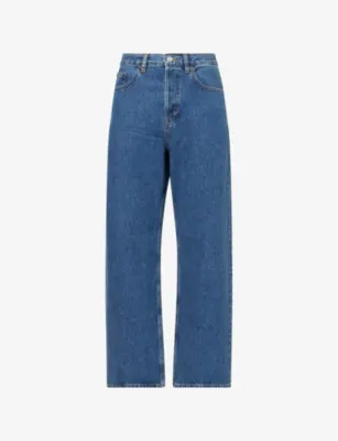 FRAME Baggy Wide-Leg Denim Jeans