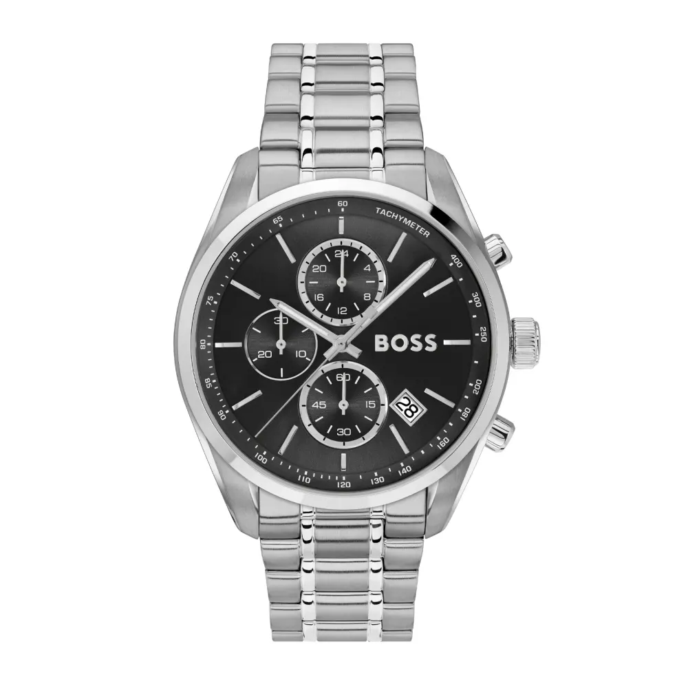BOSS Grand Prix Mens Watch 44.5mm Black in Black, additional product view 2