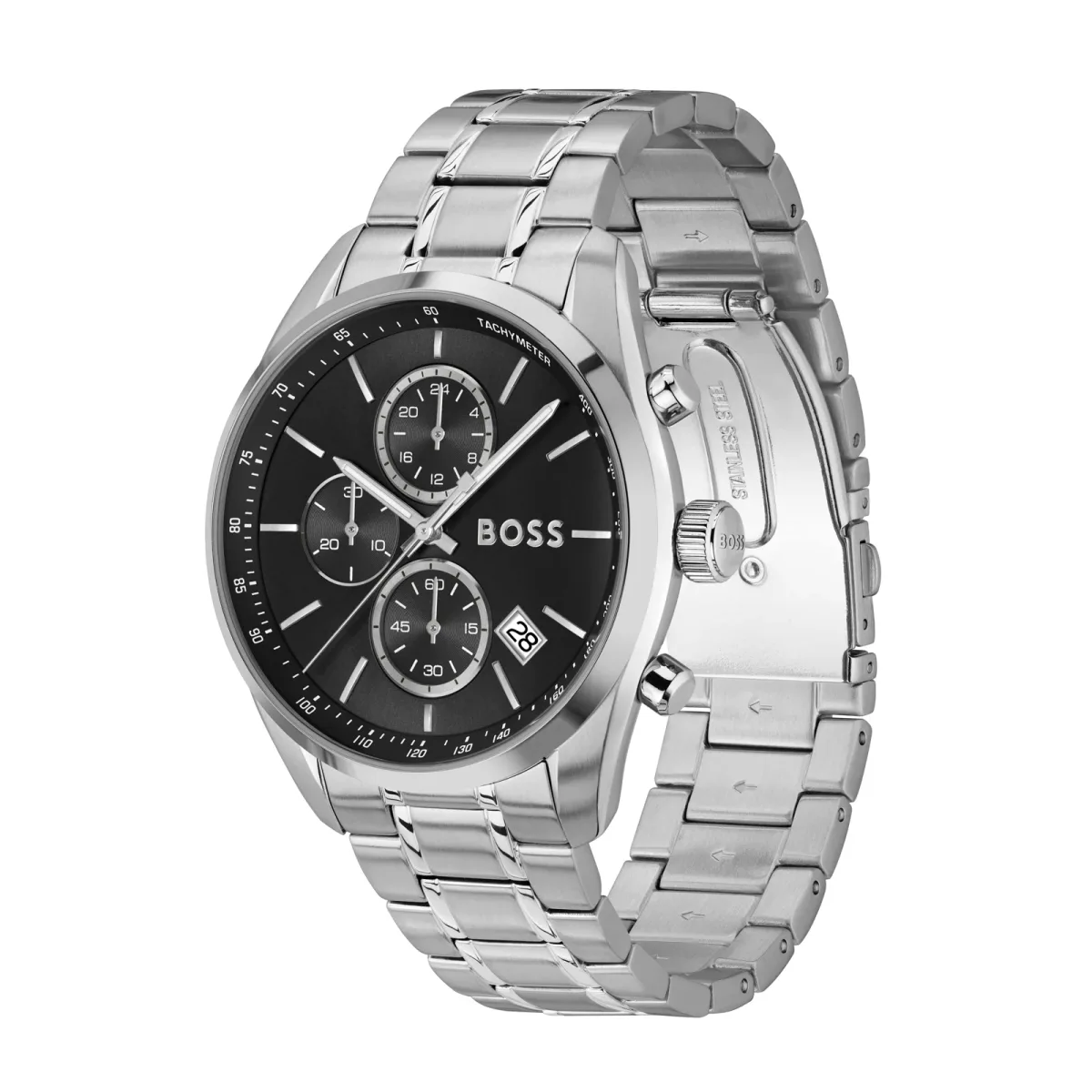 BOSS Grand Prix Mens Watch 44.5mm Black