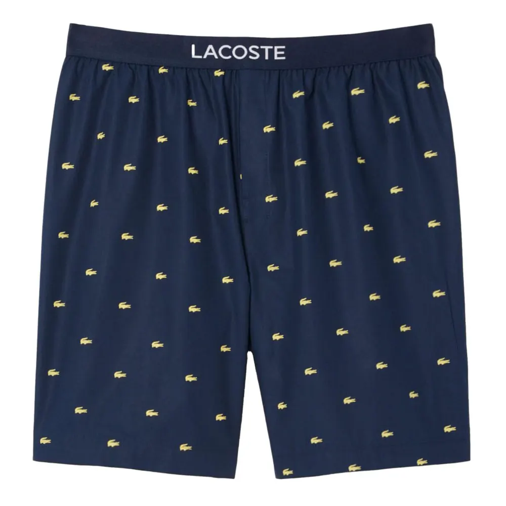 Lacoste Printed Poplin Pyjama Shorts