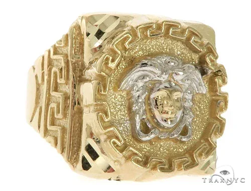 RINA - For Him FACTORY 10K Gold Medusa Ring 58449 in Rose Gold / 9.5 – Ring