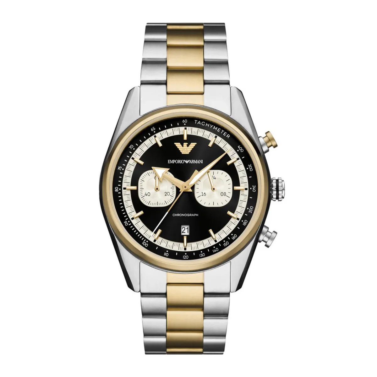 Emporio Armani Chronograph Black Dial Mens Watch
