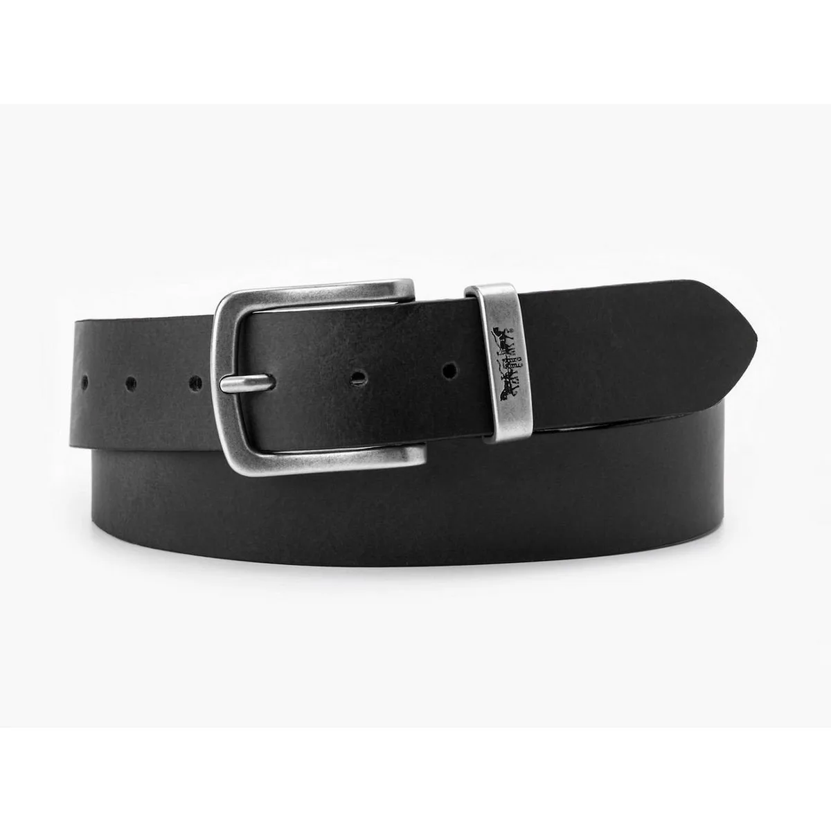 Levis Metal Two Horse Keeper Leather Belt