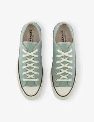 CONVERSE All Star Ox 70s Canvas Trainers - 6.5 in THYME AGAIN EGRET BLACK, additional product view 2