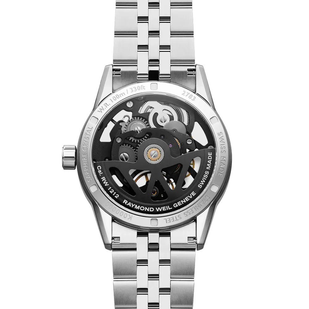 Raymond Weil Freelancer Skeleton 38mm Mens Watch in Blue, additional product view 3
