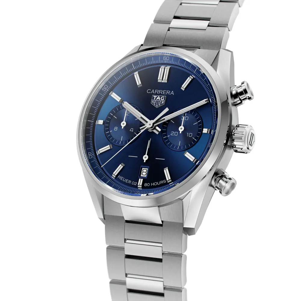 TAG Heuer Carrera Chronograph 02 42mm Mens Watch in Blue, additional product view 2