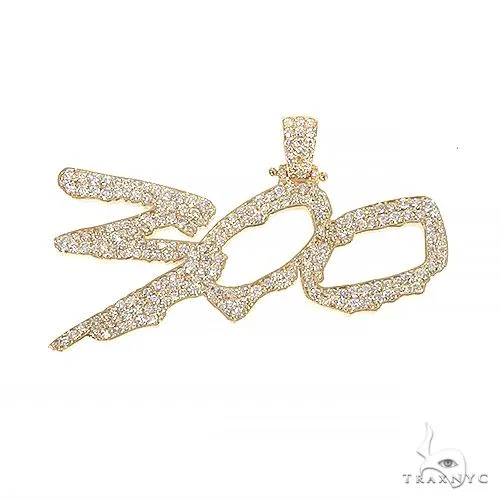 RINA - For Him CUSTOM Custom Made Diamond '300' Pendant 66844 in Rose Gold – Pendant