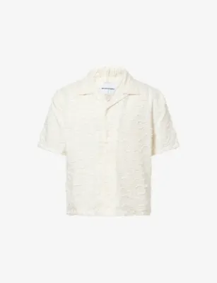 MKI MIYUKI-ZOKU Jacquard Fringe Woven Shirt