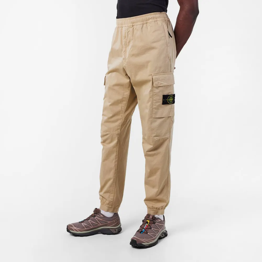 Stone Island Satin Cargo Trousers detail 3
