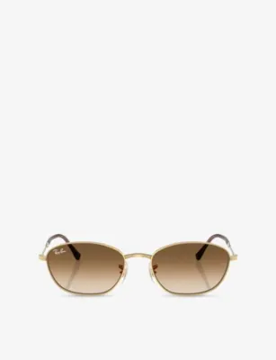 RAY-BAN RB3749 Irregular-Frame Metal Sunglasses