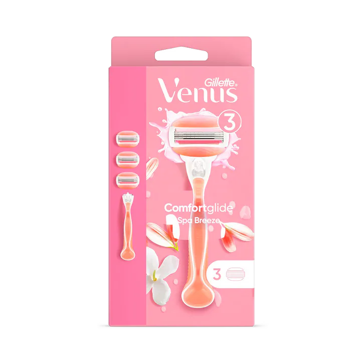 Venus Spa Breeze Razor + 3 Blades
