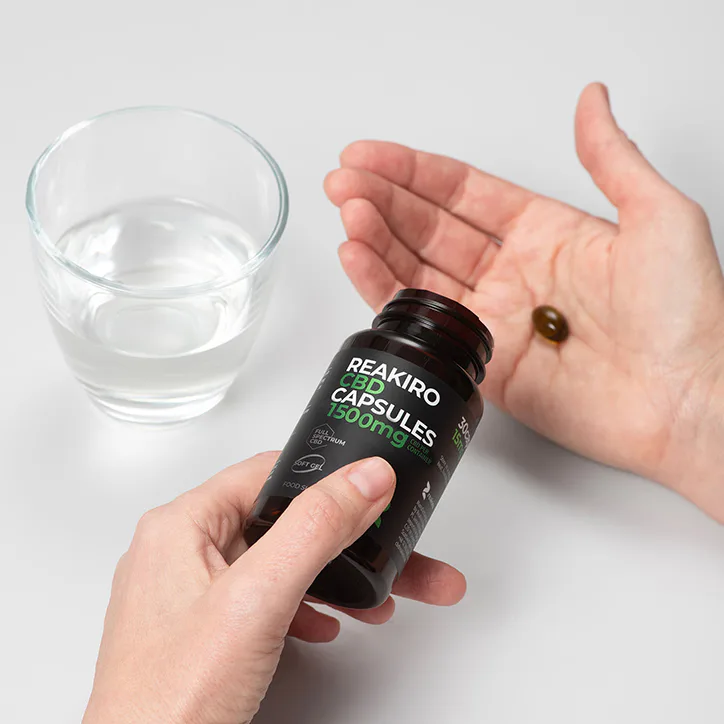 Reakiro CBD Gel 50mg 30 Capsules, additional product view 2