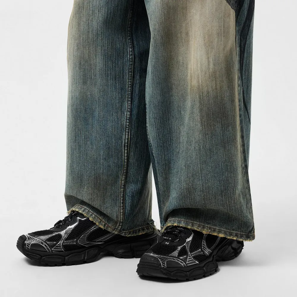 Balenciaga 3xl Low Trainers in Black/White, additional product view 3