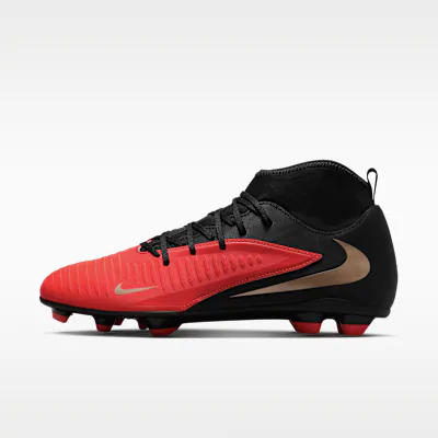 Nike Phantom 6 High Club Multi-Ground Football Boot - Bright Crimson/Black/Blur