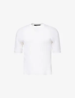 SEVENTH Henley Cotton-Blend T-Shirt in DOVE – Mens | Tops & t-shirts | T-Shirts | Printed T-Shirts