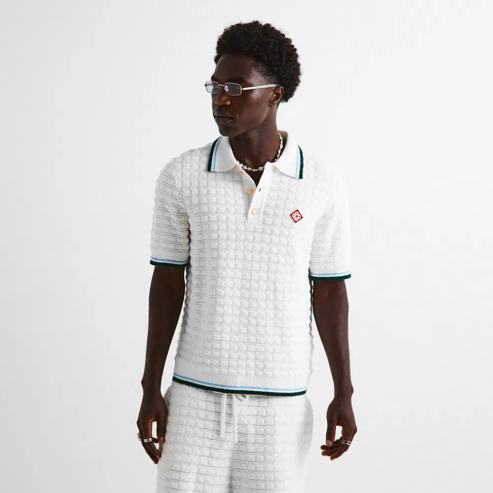 Casablanca Casa Boucle SS Polo Sn64 detail 3
