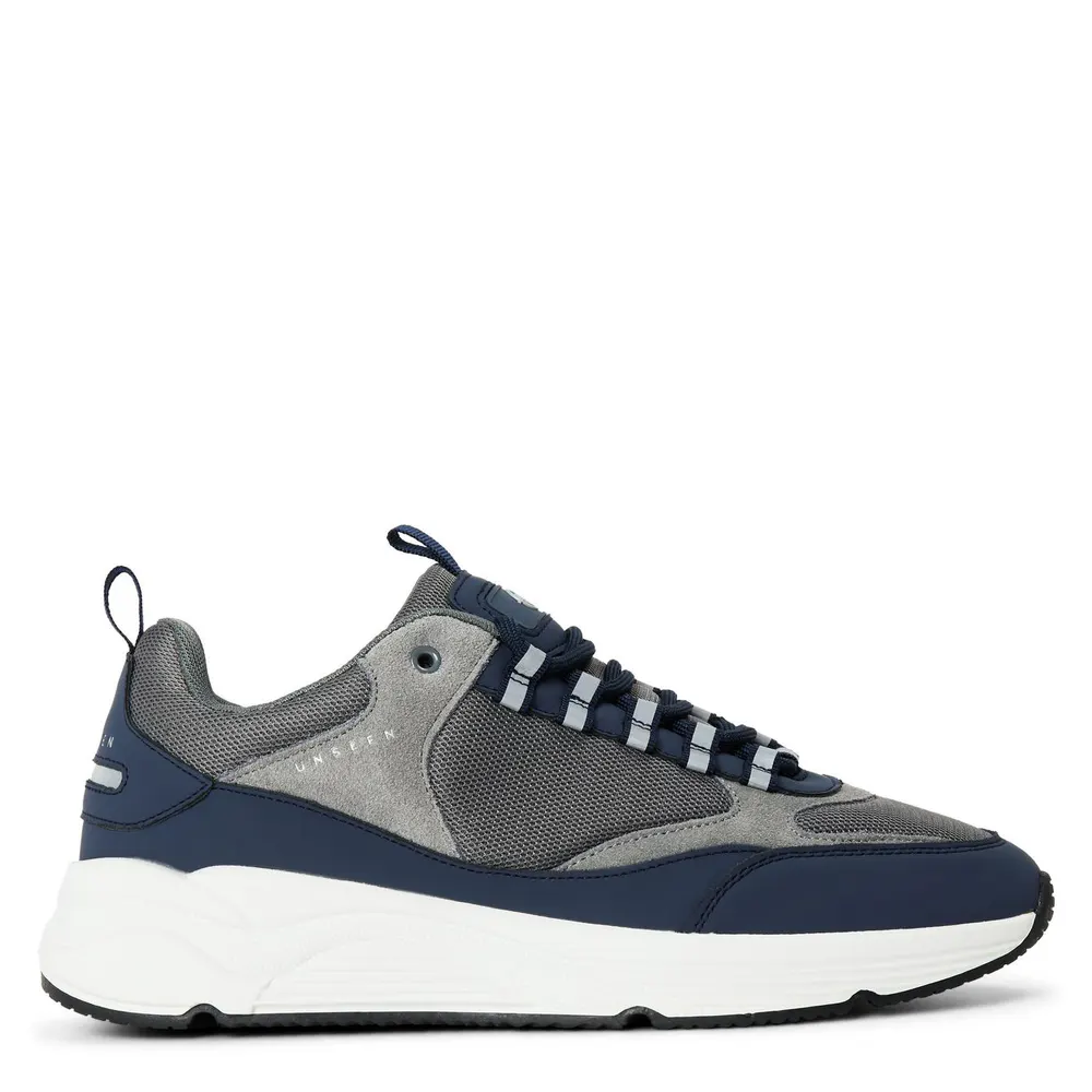 Unseen Footwear Men's Clarn Run Trainers in Navy/Grey – Footwear