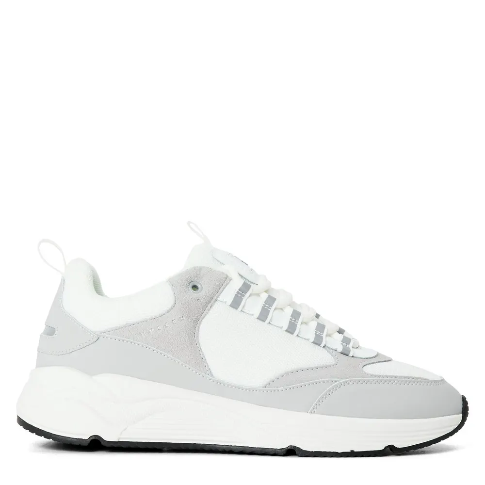 Unseen Footwear Men's Clarn Run Trainers in White/Grey – Footwear