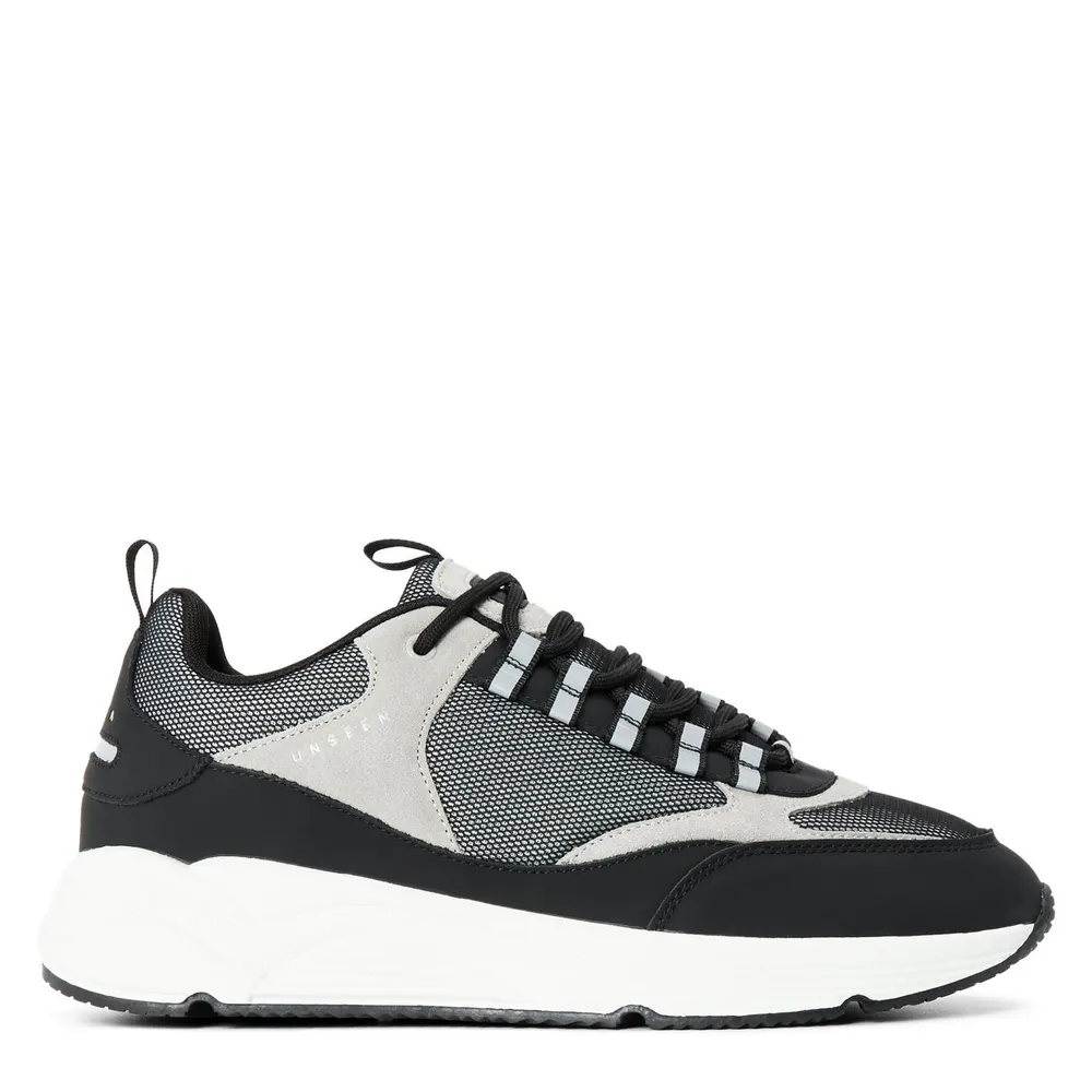 Unseen Footwear Men's Clarn Run Trainers in Black/Grey – Footwear