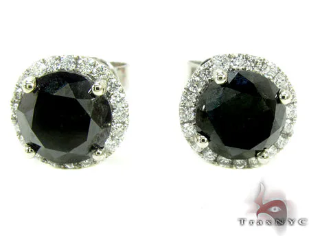RINA - For Him FACTORY Black Euphoria Earrings 2 19303 in Rose Gold – Earrings