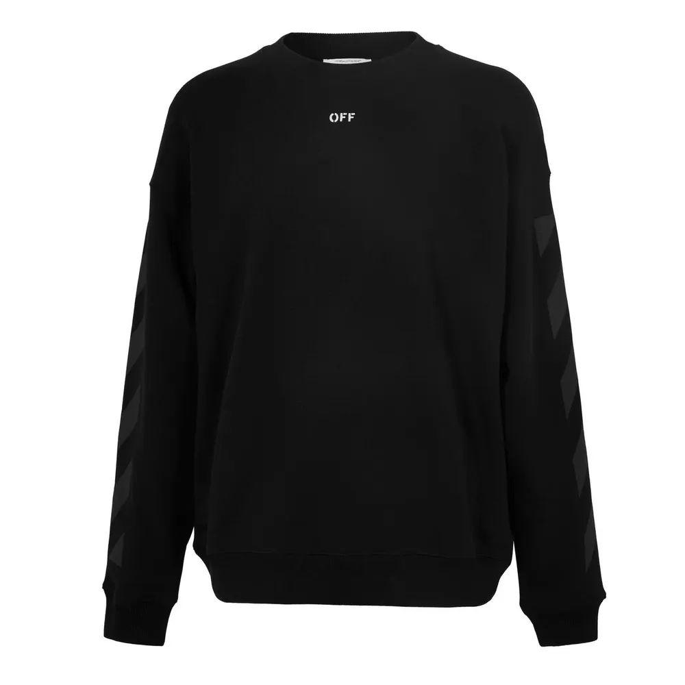 Off White Men's Cornly Diag Crew Sweatshirt
