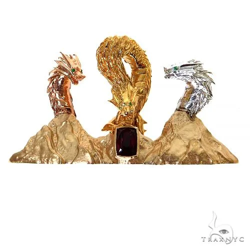 RINA - For Him CUSTOM Custom Made Dragon Gemstone Pendant 68517 – Pendant