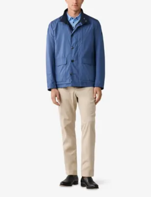 HACKETT Reversible Soft-Shell Jacket in AIRFORCE BLUE, additional product view 3