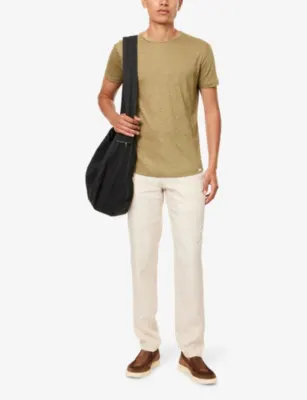 ORLEBAR BROWN Griffon Slim-Fit Straight-Leg Linen Shorts detail 2
