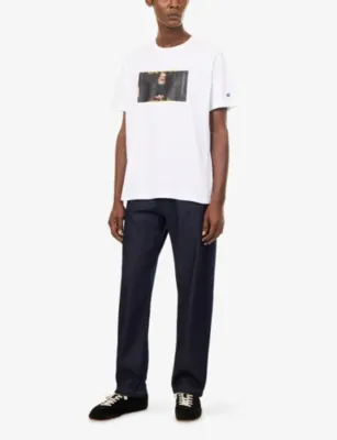 CHAMPION X THE GENTLEMAN Champion x The Gentlemen Work to Do Photographic Cotton-Jersey T-Shirt detail 2