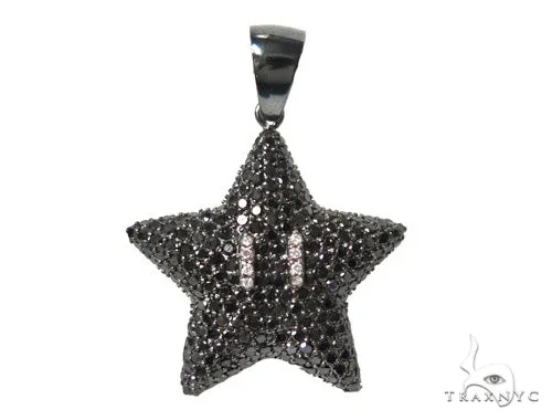RINA - For Him FACTORY Super Mario Bros Star Black Color 44896 in Rose Gold – Pendant